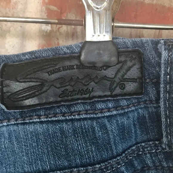 Seven7 Slim Boot Medium Wash Bling Denim Jeans - Picture 7 of 12